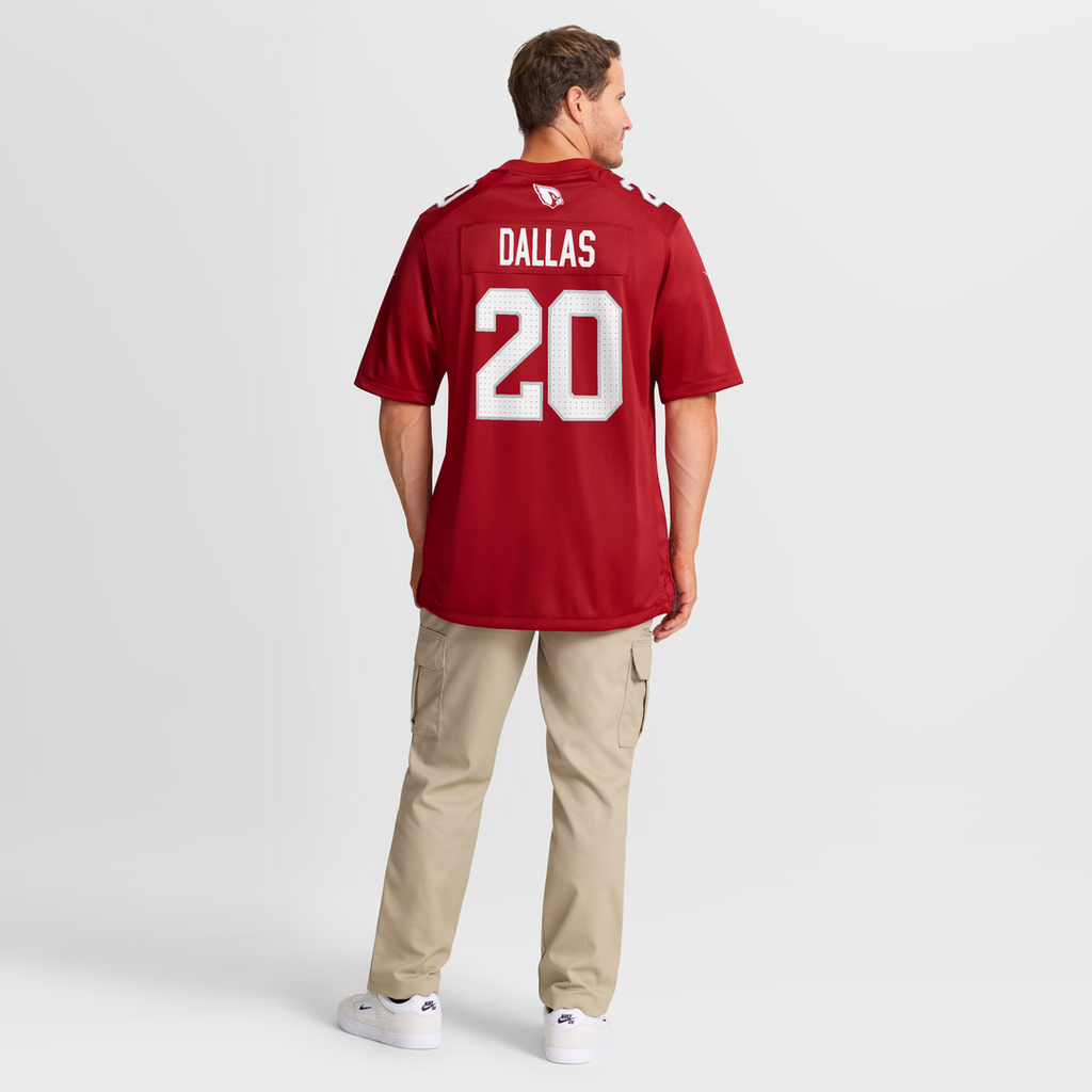 DeeJay Dallas Arizona Cardinals Team Game Jersey - Cardinal