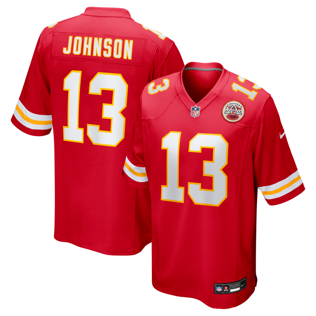 Nazeeh Johnson Kansas City Chiefs Game Player Jersey - Red