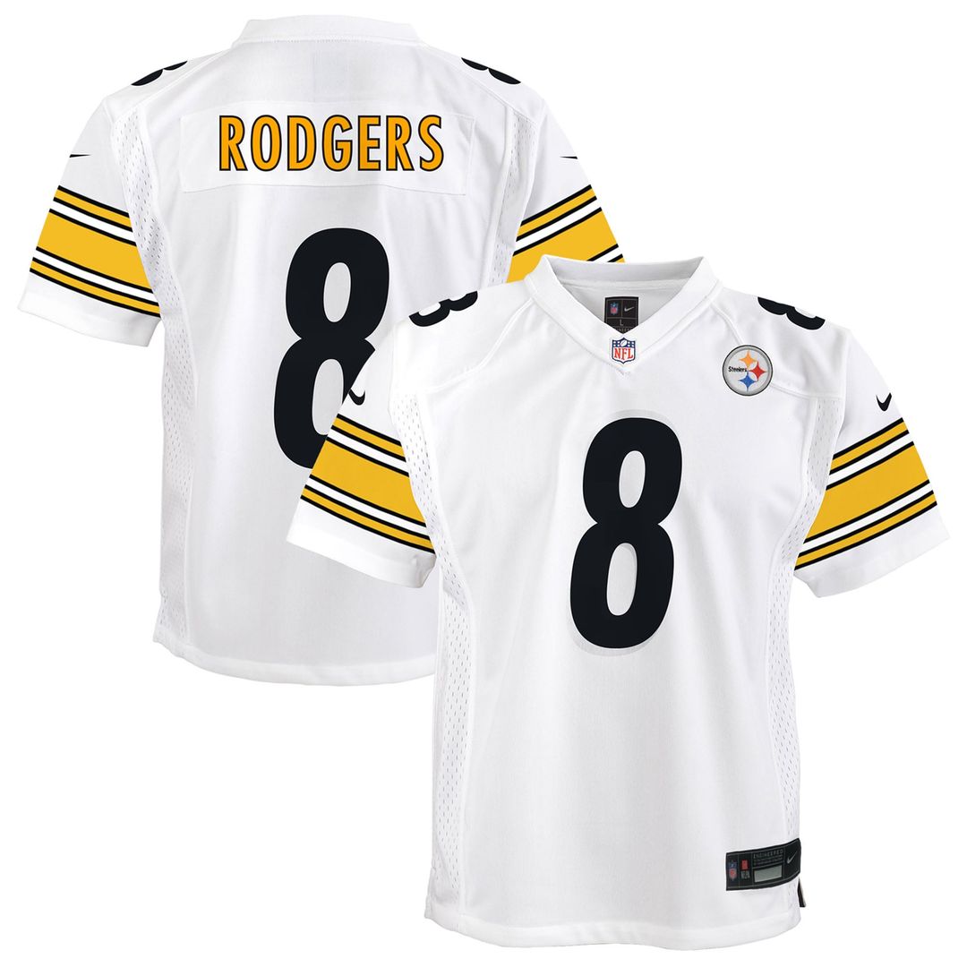 Aaron Rodgers Pittsburgh Steelers Youth Game Jersey - Black