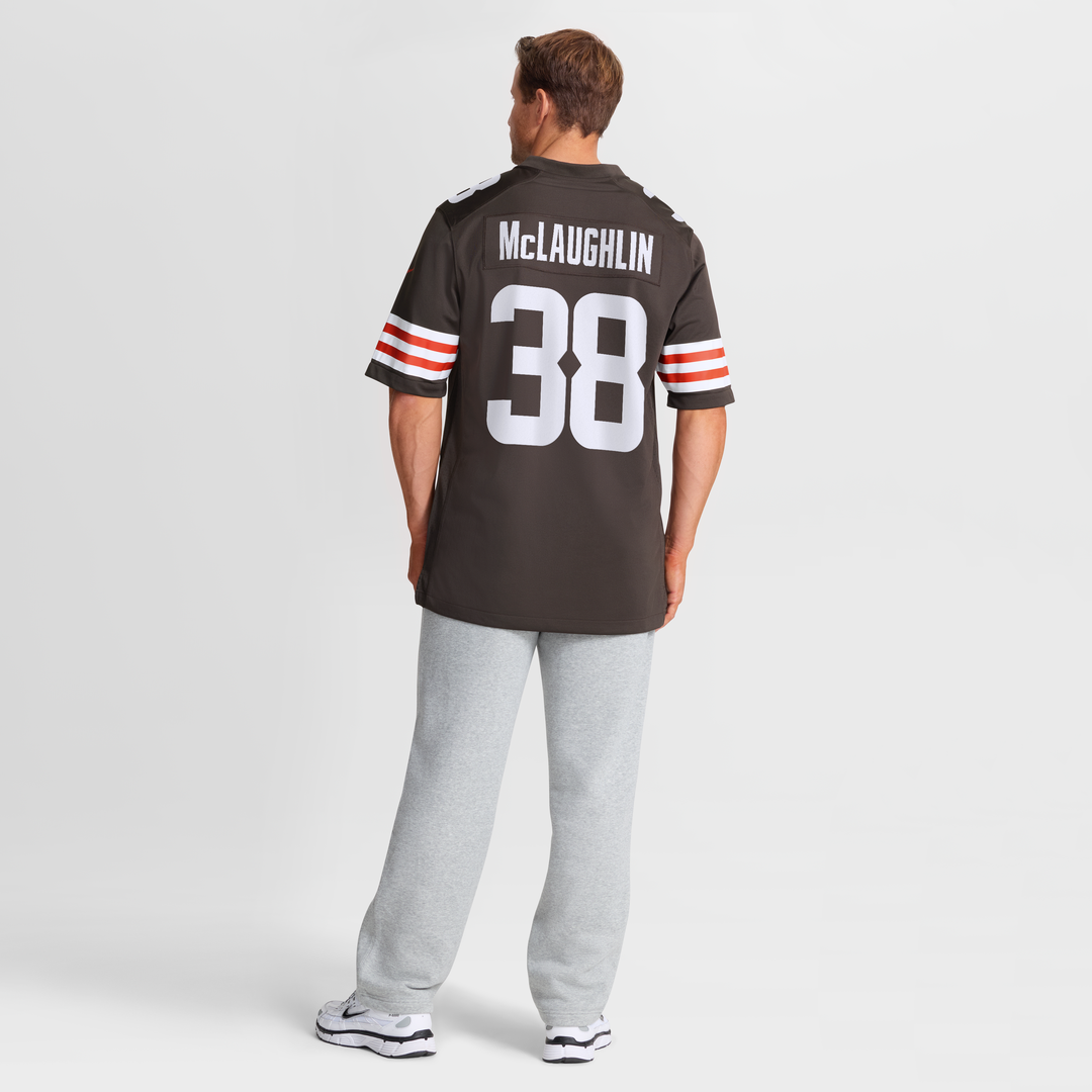 Jaleel McLaughlin Cleveland Browns Team Game Jersey - Brown