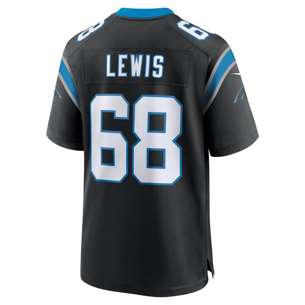 Damien Lewis Carolina Panthers Game Jersey - Black