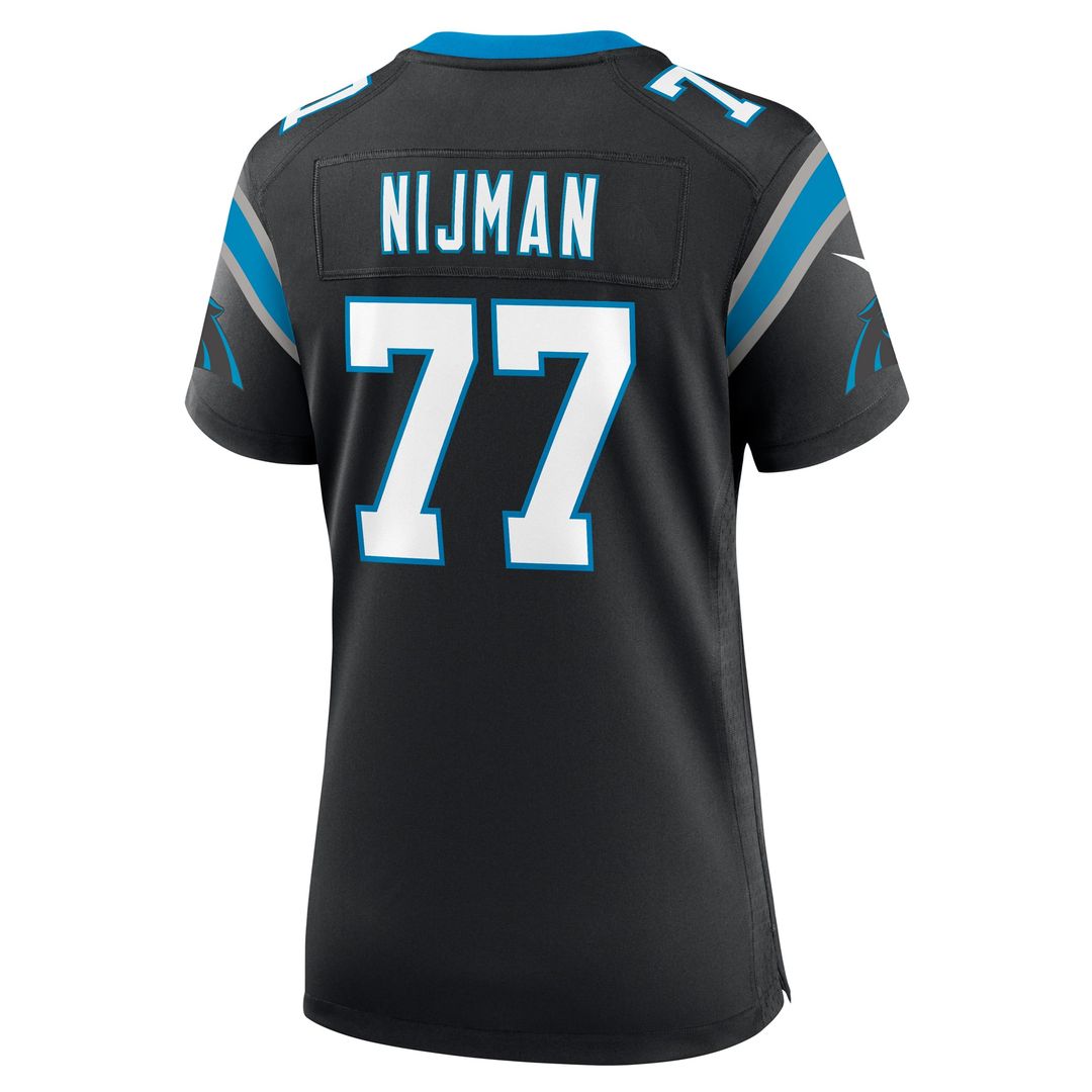 Yosh Nijman Carolina Panthers Women's Game Jersey - Black