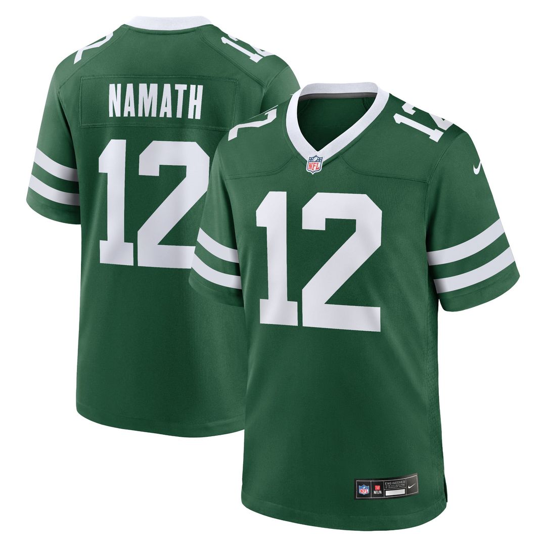 Joe Namath New York Jets Alternate Retired Player Game Jersey - Legacy Black