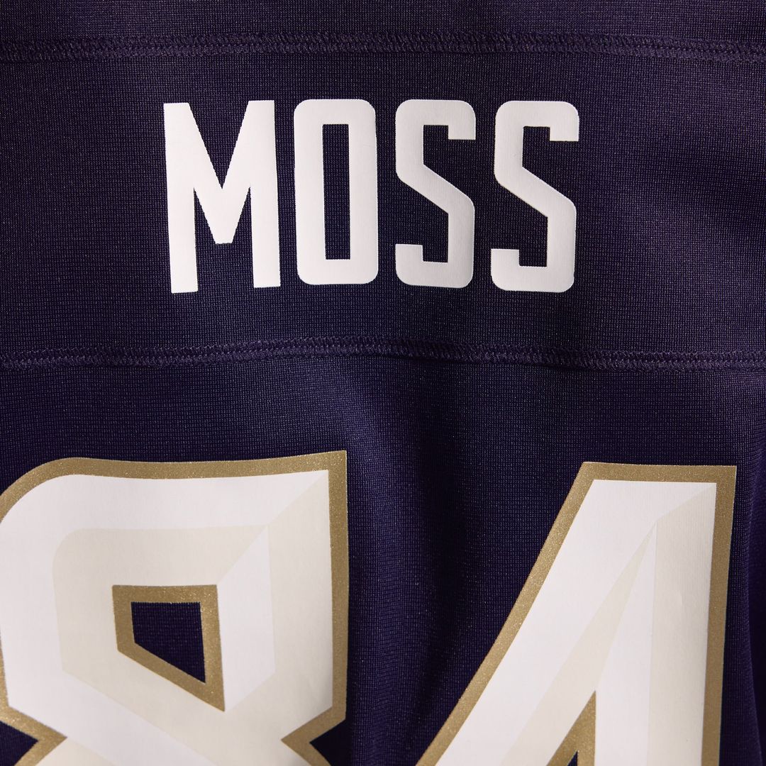 Randy Moss Minnesota Vikings Women's 2026 Rivalries Collection Game Jersey - Purple