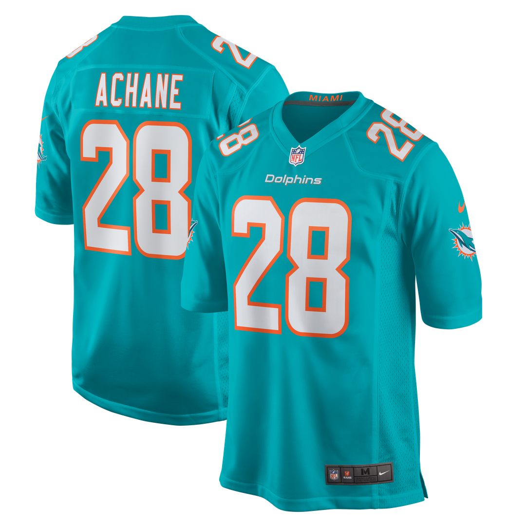 De’Von Achane Miami Dolphins Player Game Jersey - Aqua