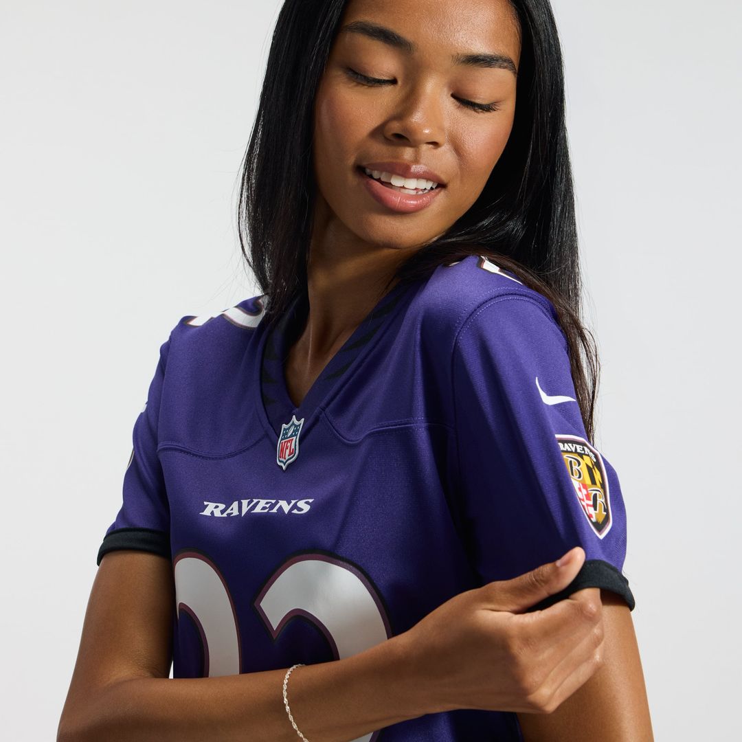 Derrick Henry Baltimore Ravens Women's Team Game Jersey - Purple