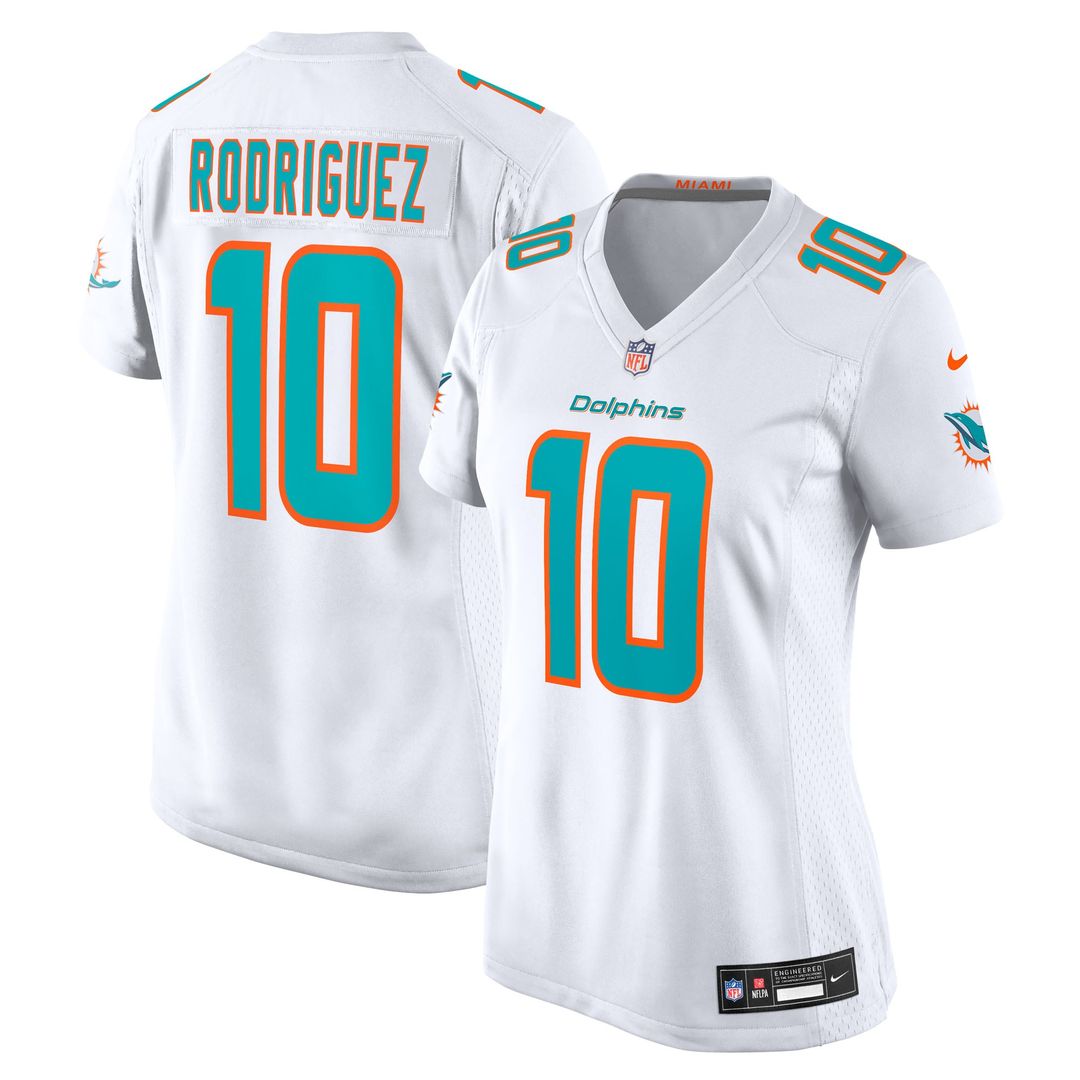 Jacob Rodriguez Miami Dolphins Women's Team Game Jersey - Aqua