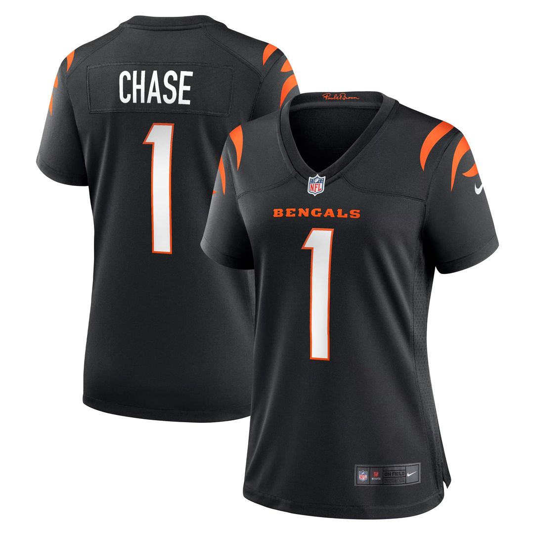 Ja'Marr Chase Cincinnati Bengals Women's Game Jersey - Black