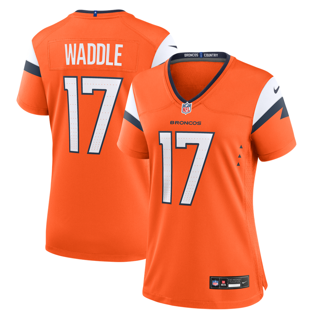 Jaylen Waddle Denver Broncos Women's Game Jersey - Orange