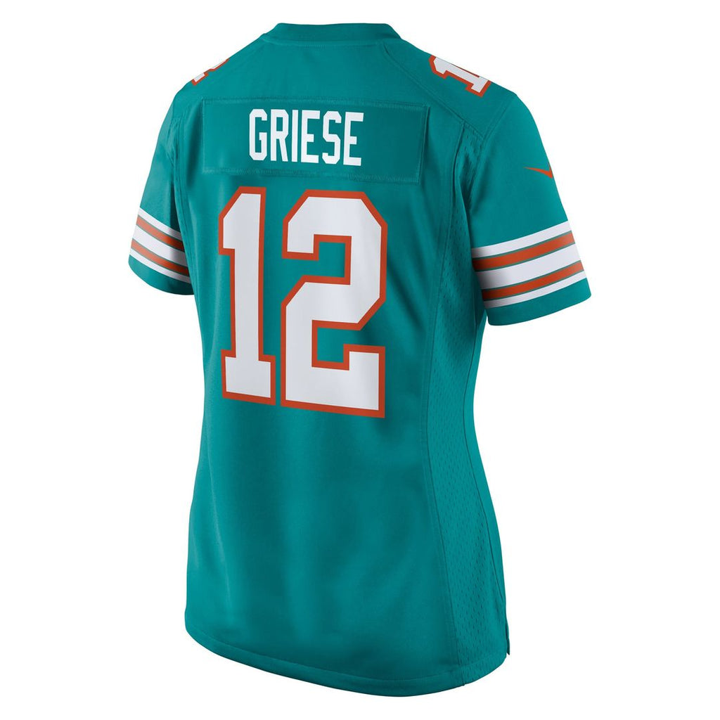 Bob Griese Miami Dolphins Women's Retired Player Jersey - Aqua