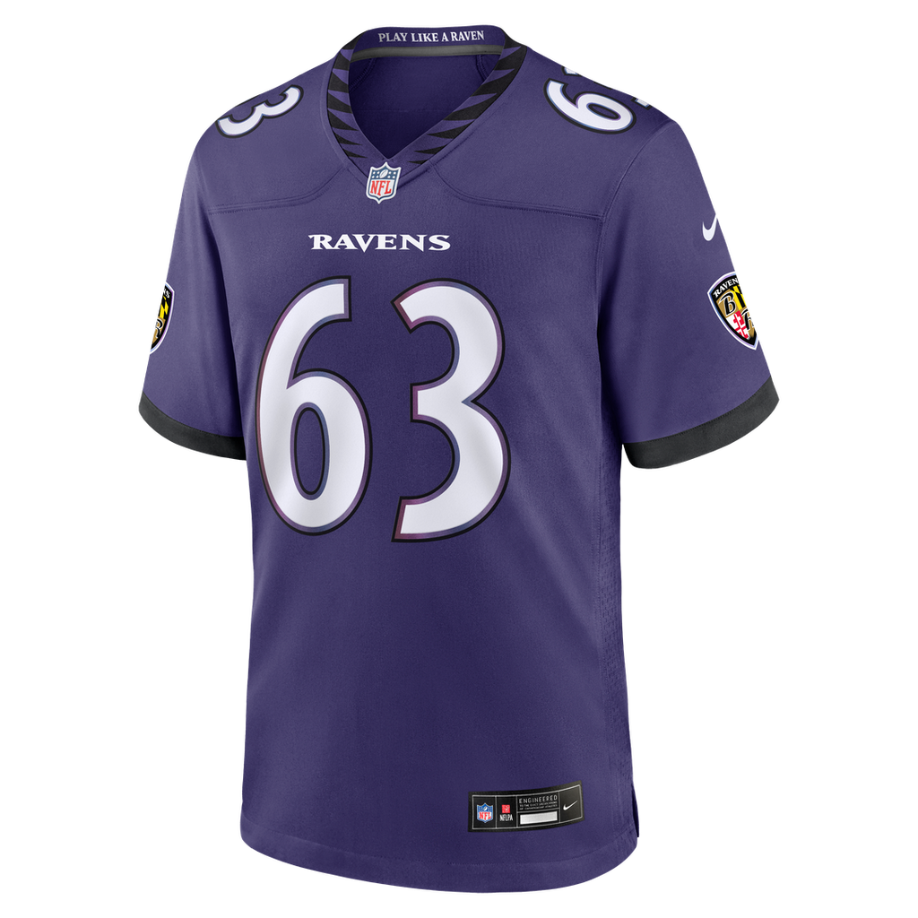 Danny Pinter Baltimore Ravens Team Game Jersey - Purple