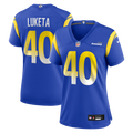 Jesse Luketa Los Angeles Rams Women's Team Game Jersey - Royal