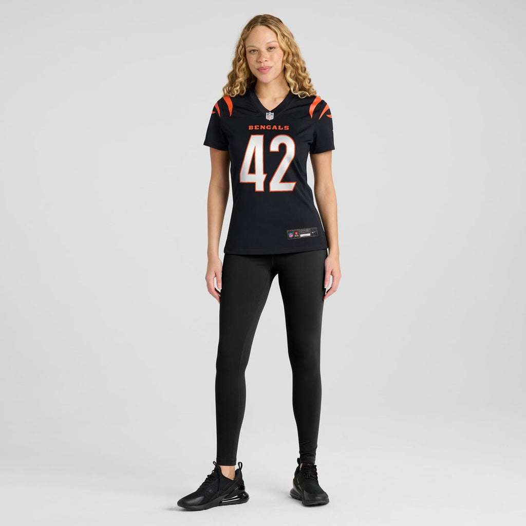 Oren Burks Cincinnati Bengals Women's Team Game Jersey - Black