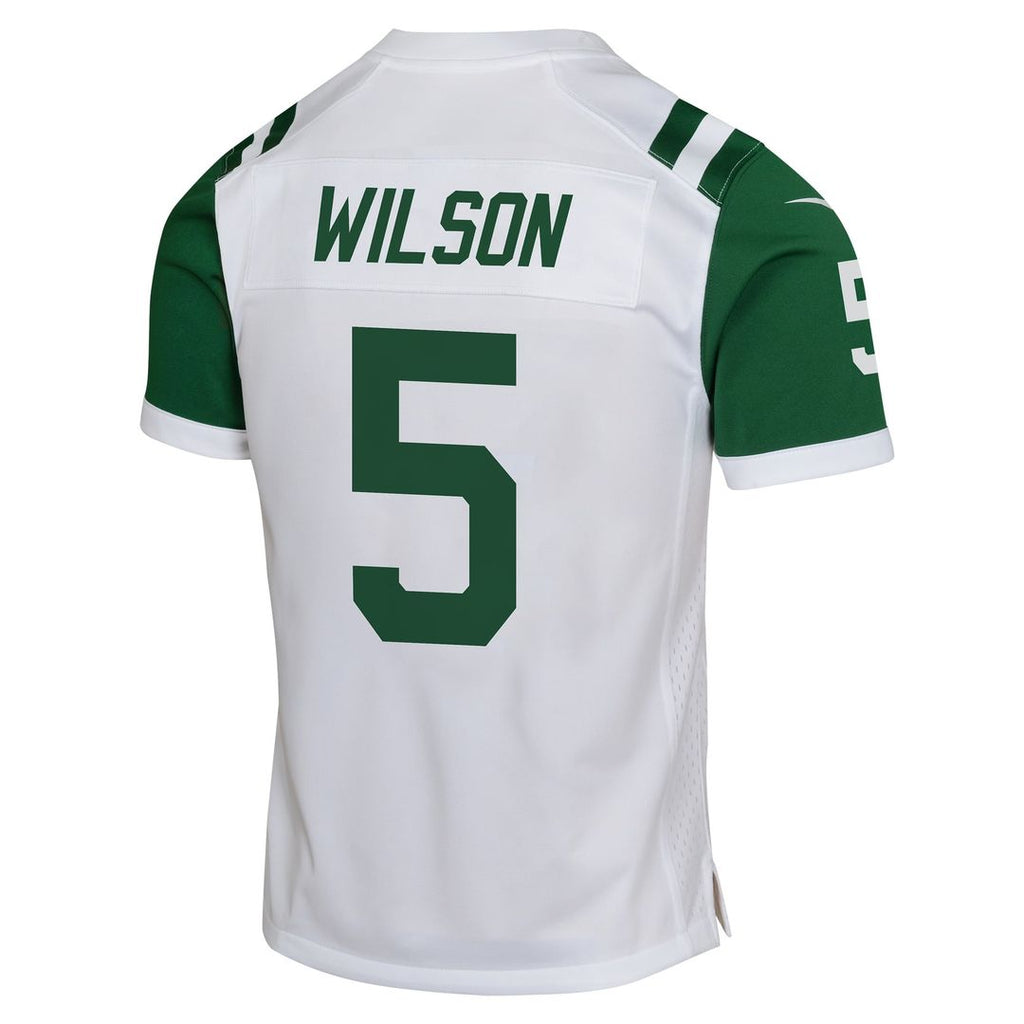Garrett Wilson New York Jets Youth Game Jersey - White