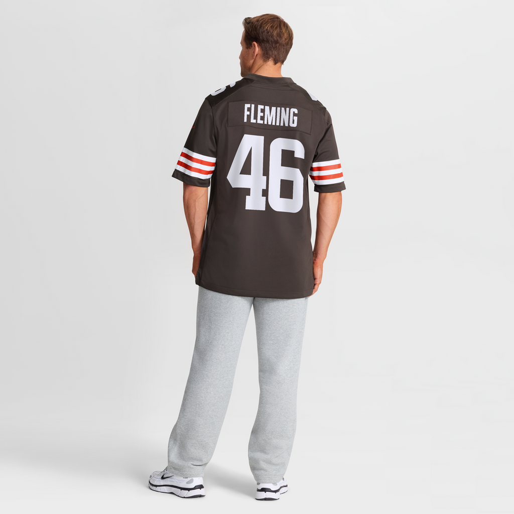 Don Fleming Cleveland Browns Retired Player Jersey - Brown