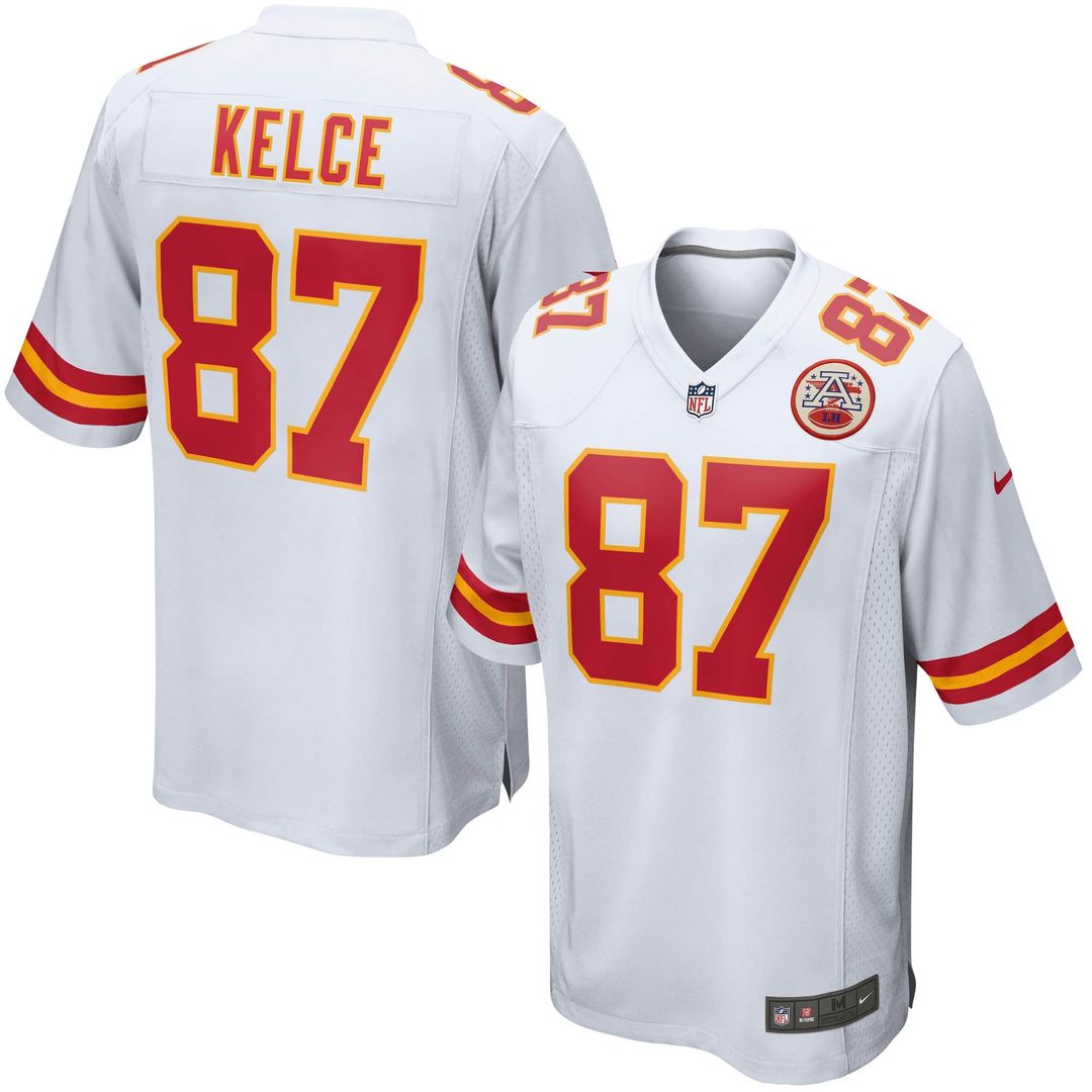 Travis Kelce Kansas City Chiefs Youth Game Jersey - Red