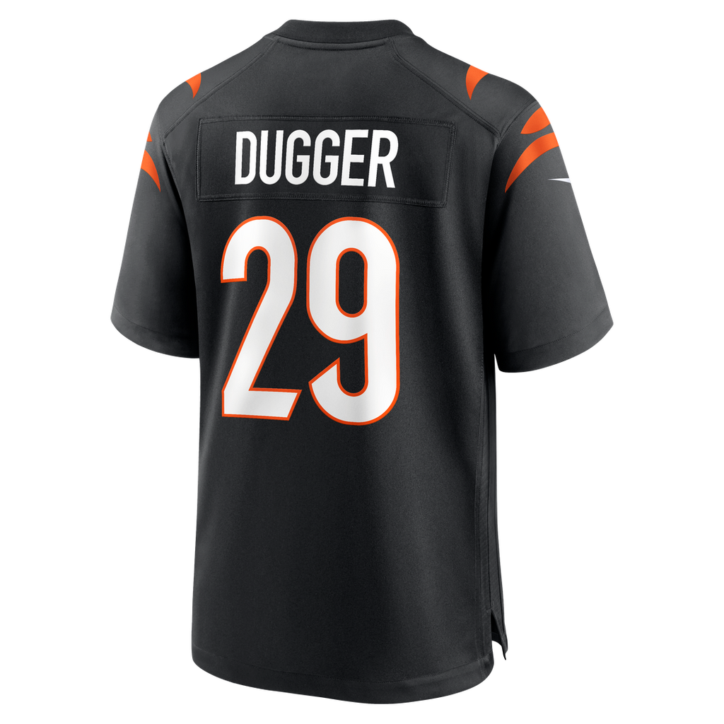Kyle Dugger Cincinnati Bengals Team Game Jersey - Black