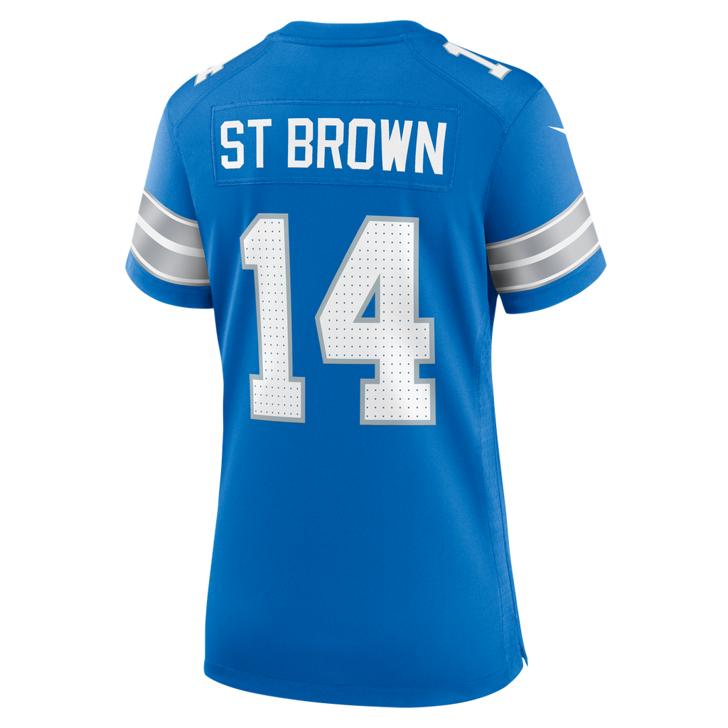 Amon - Ra St. Brown Detroit Lions Women's White Game Jersey - White