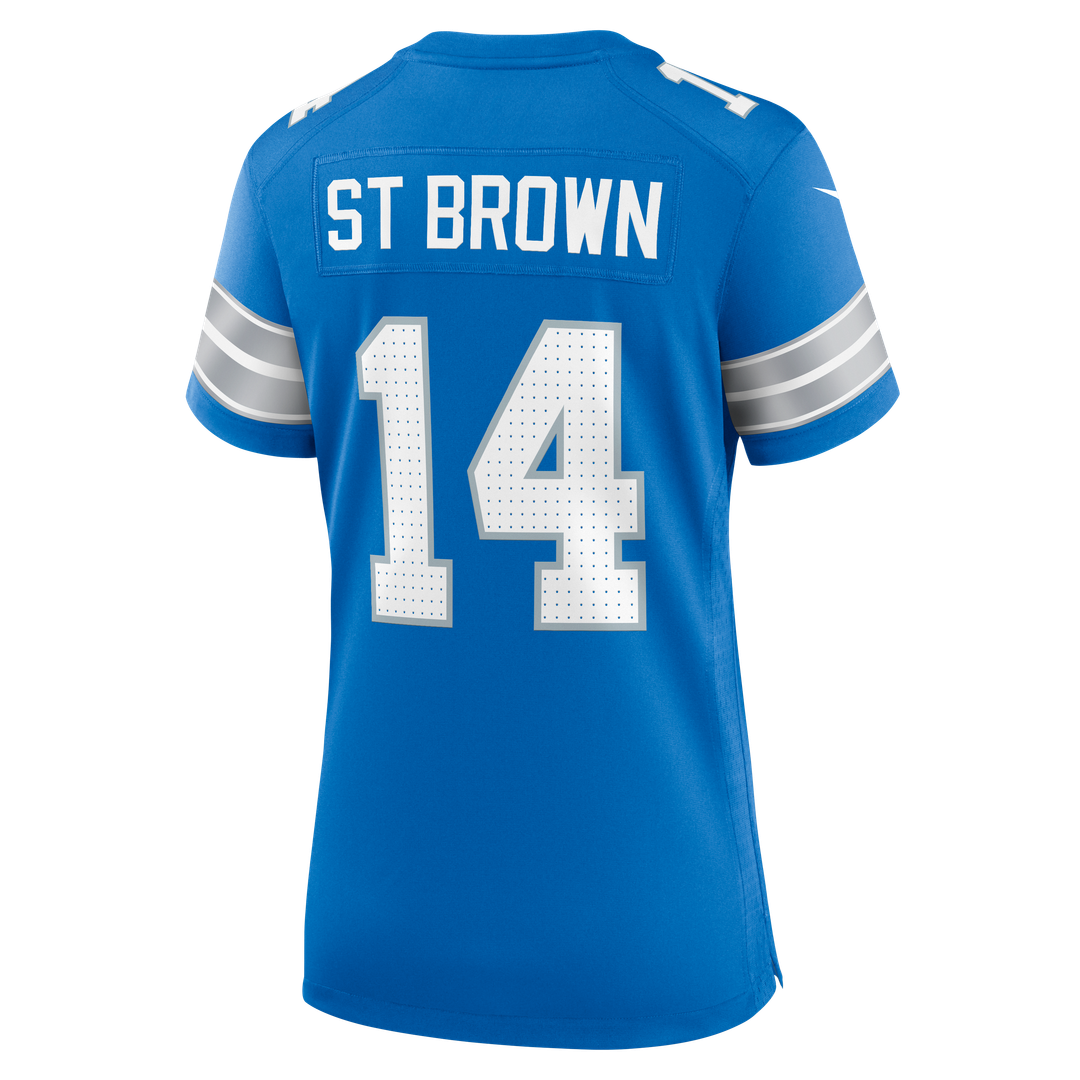 Amon - Ra St. Brown Detroit Lions Women's White Game Jersey - White