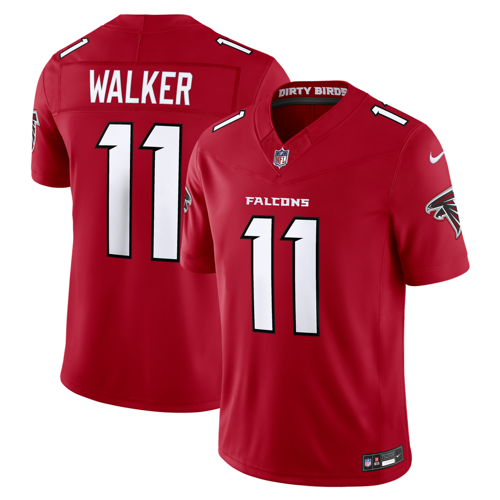Jalon Walker Atlanta Falcons Team Vapor F.U.S.E. Stitched Limited Jersey - Red