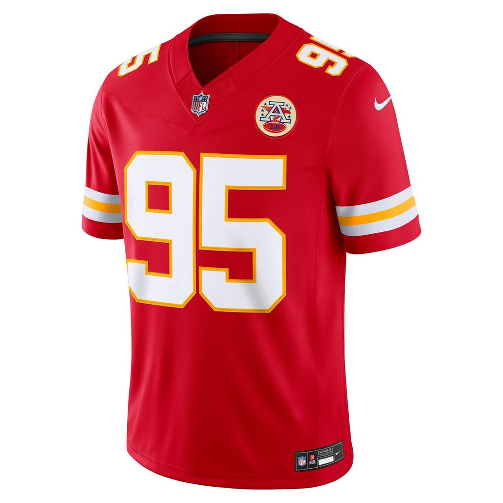 Chris Jones Kansas City Chiefs Team Vapor F.U.S.E. Stitched Limited Jersey - Red