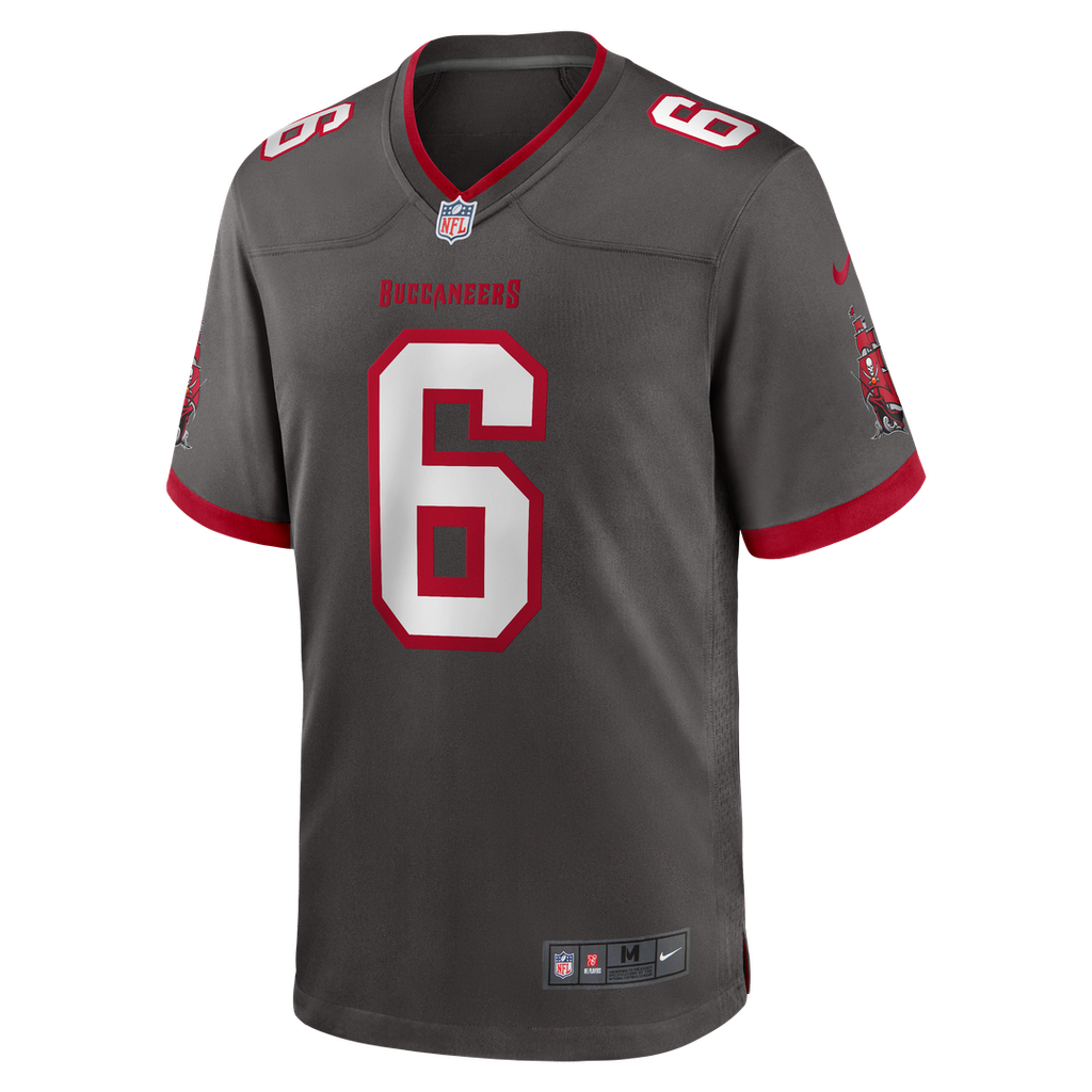 Baker Mayfield Tampa Bay Buccaneers Alternate Game Player Jersey - Pewter