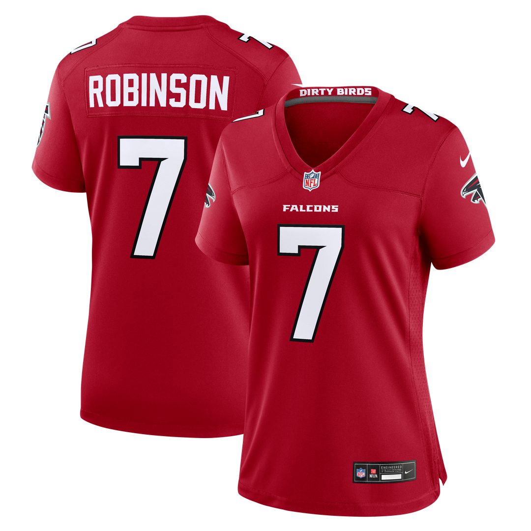 Bijan Robinson Atlanta Falcons Women's Alternate Game Jersey - Black