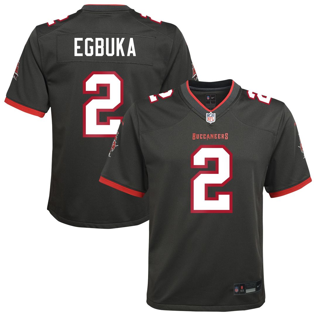 Emeka Egbuka Tampa Bay Buccaneers Youth Team Game Jersey - Red