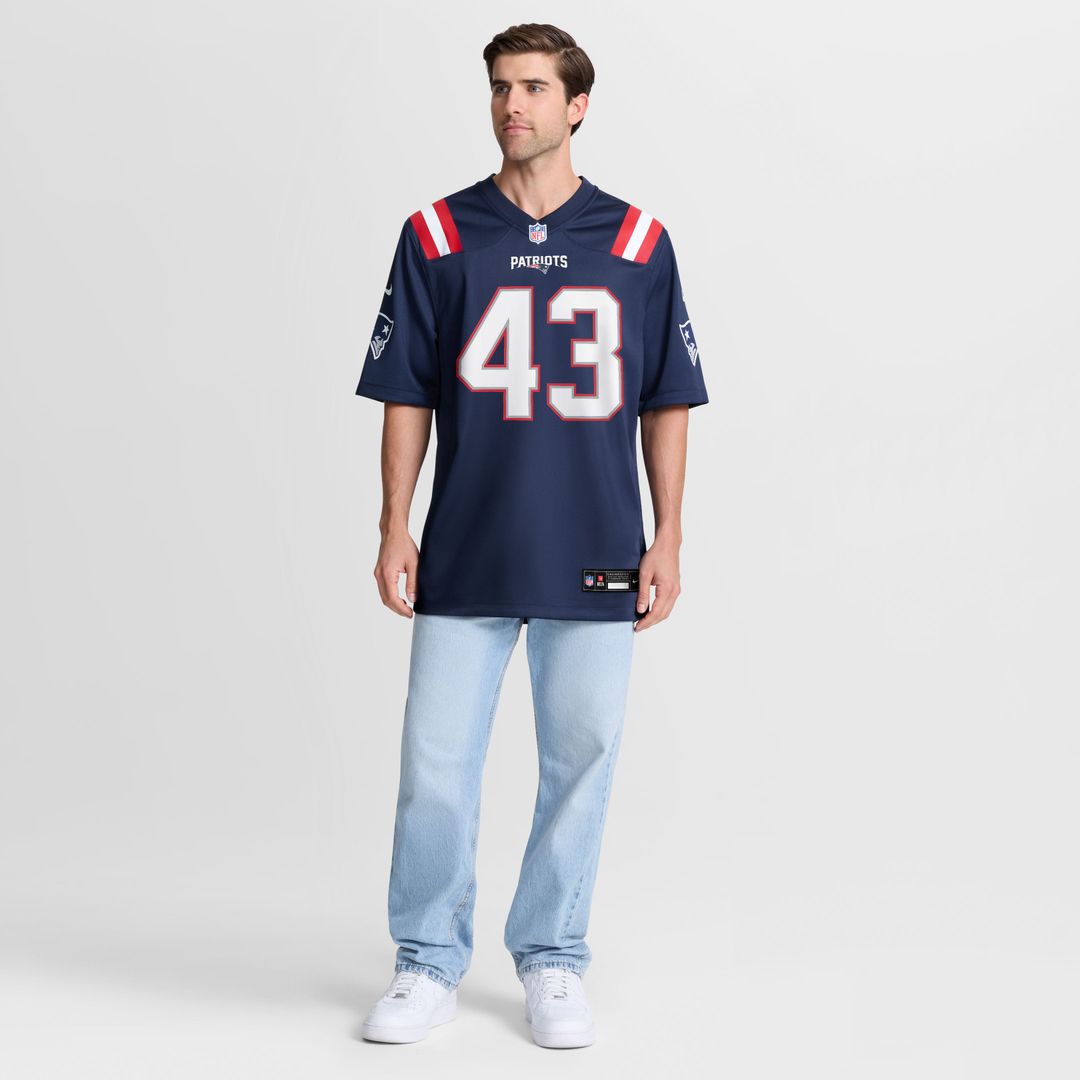 Bradyn Swinson New England Patriots Team Game Jersey - Navy