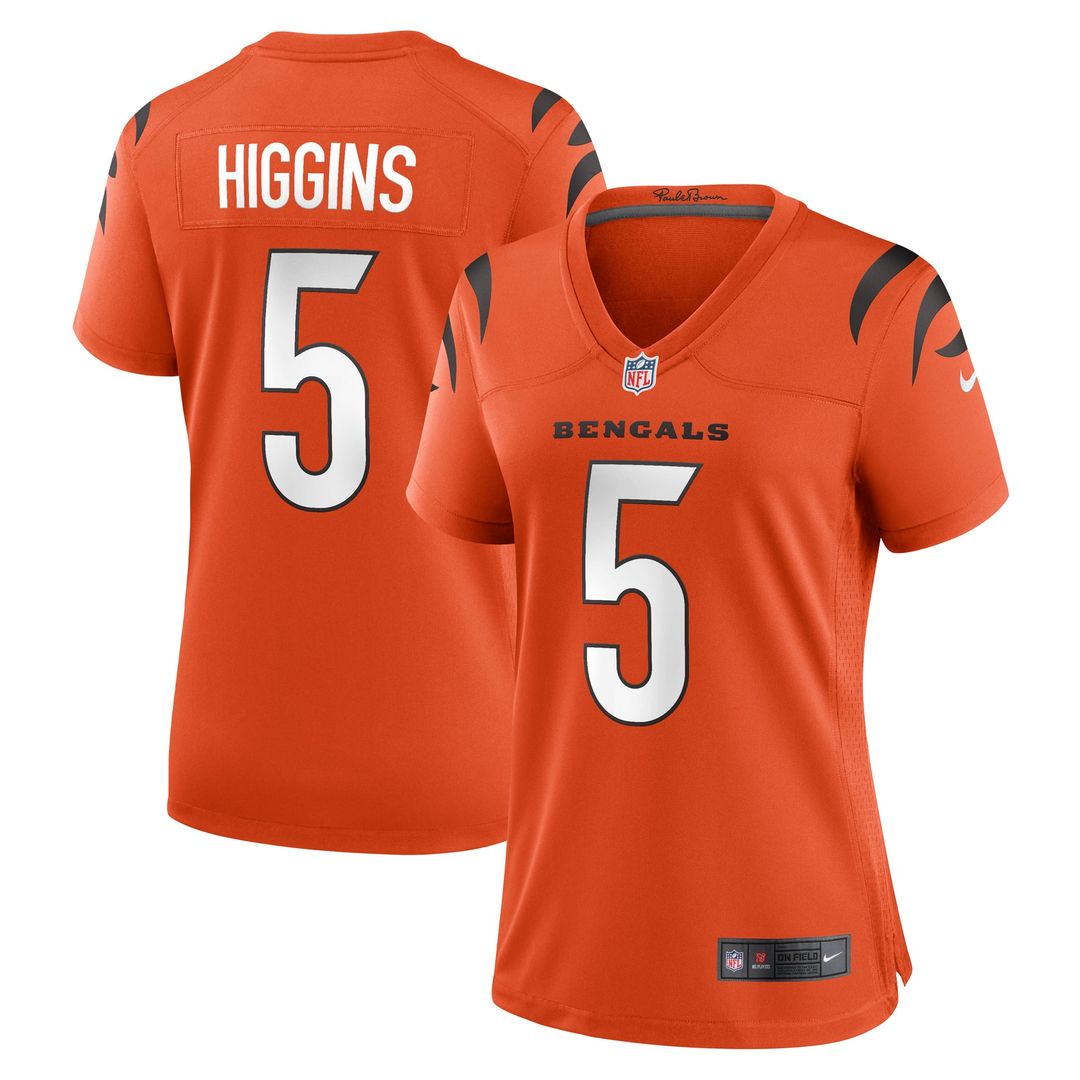 Tee Higgins Cincinnati Bengals Women's Alternate Game Jersey - Orange
