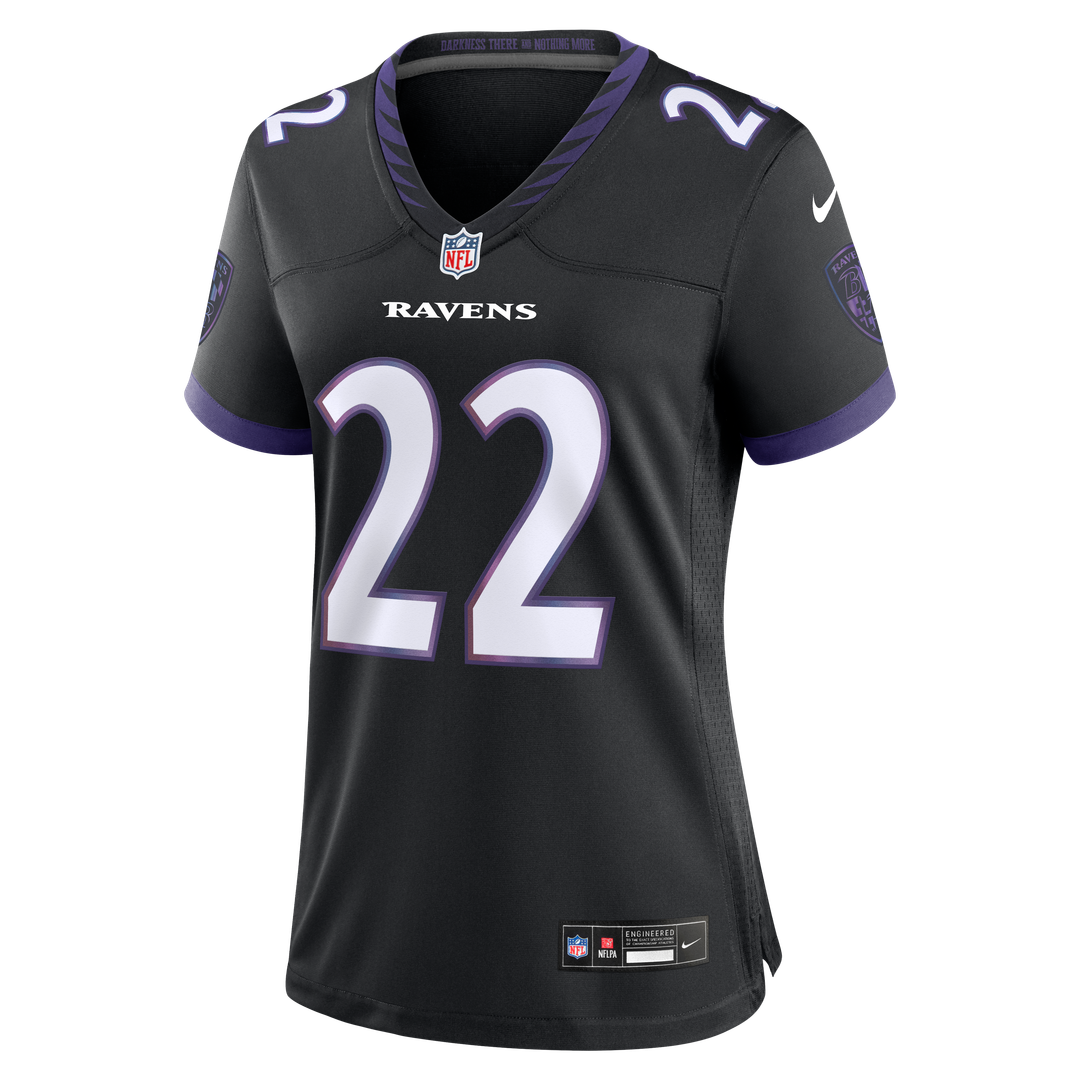 Derrick Henry Baltimore Ravens Women's Alternate Game Jersey - Black