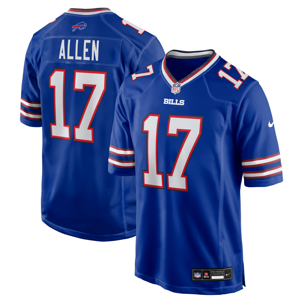 Josh Allen Buffalo Bills Game Player Jersey - Royal