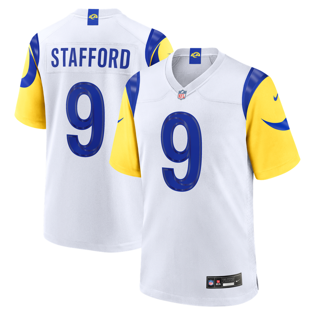 Matthew Stafford Los Angeles Rams White Game Player Jersey - White
