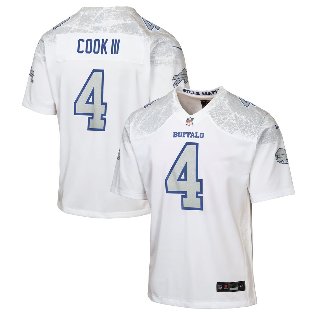 James Cook III Buffalo Bills Youth Rivalries Collection Game Jersey - White