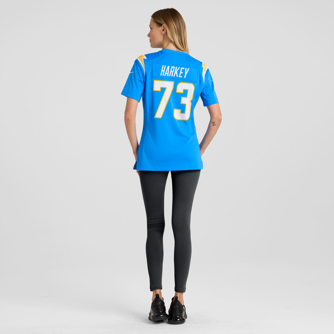 Alex Harkey Los Angeles Chargers Women's Team Game Jersey - Powder Blue