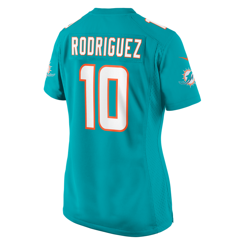 Jacob Rodriguez Miami Dolphins Women's Team Game Jersey - Aqua