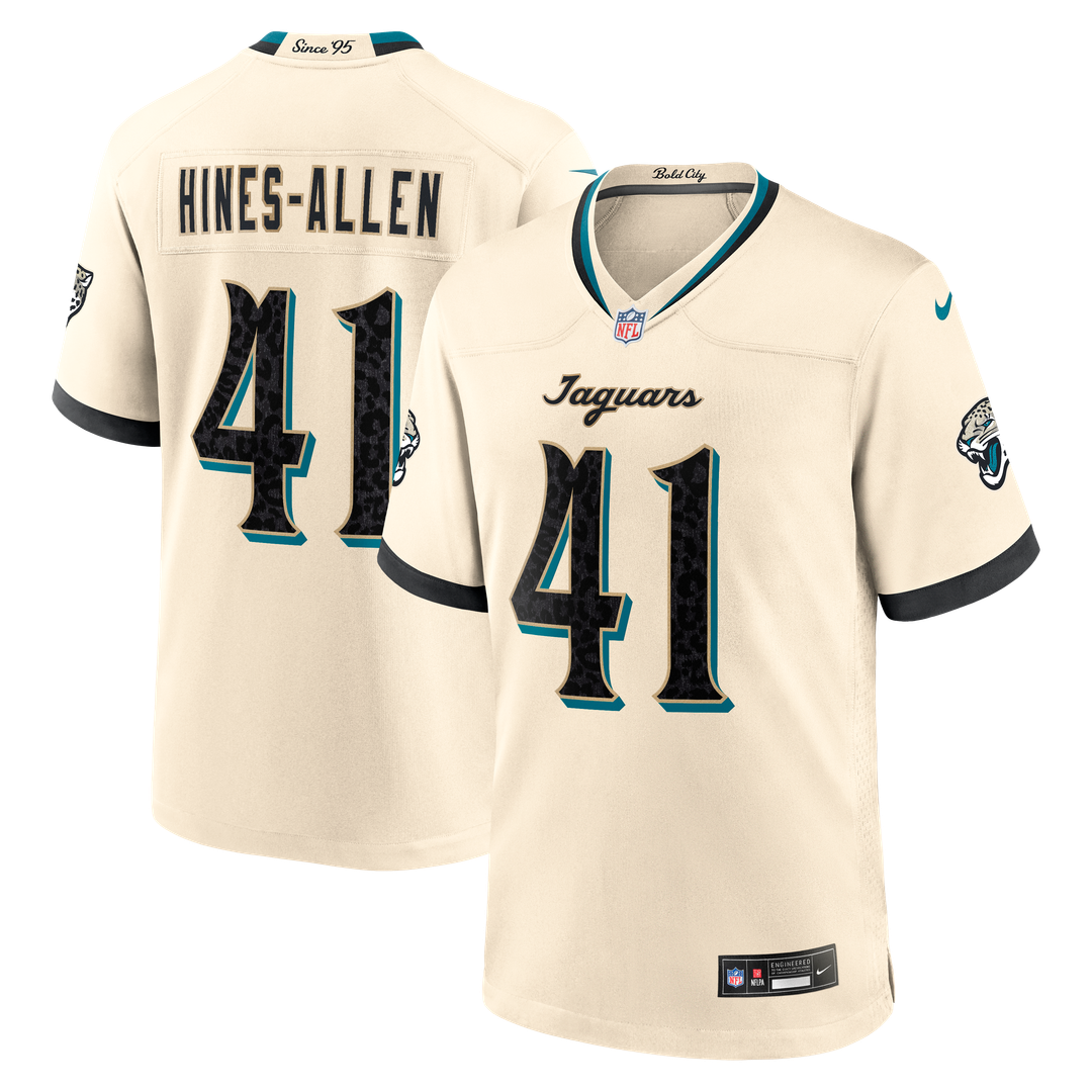 Josh Hines - Allen Jacksonville Jaguars 2026 Rivalries Collection Game Jersey - Natural