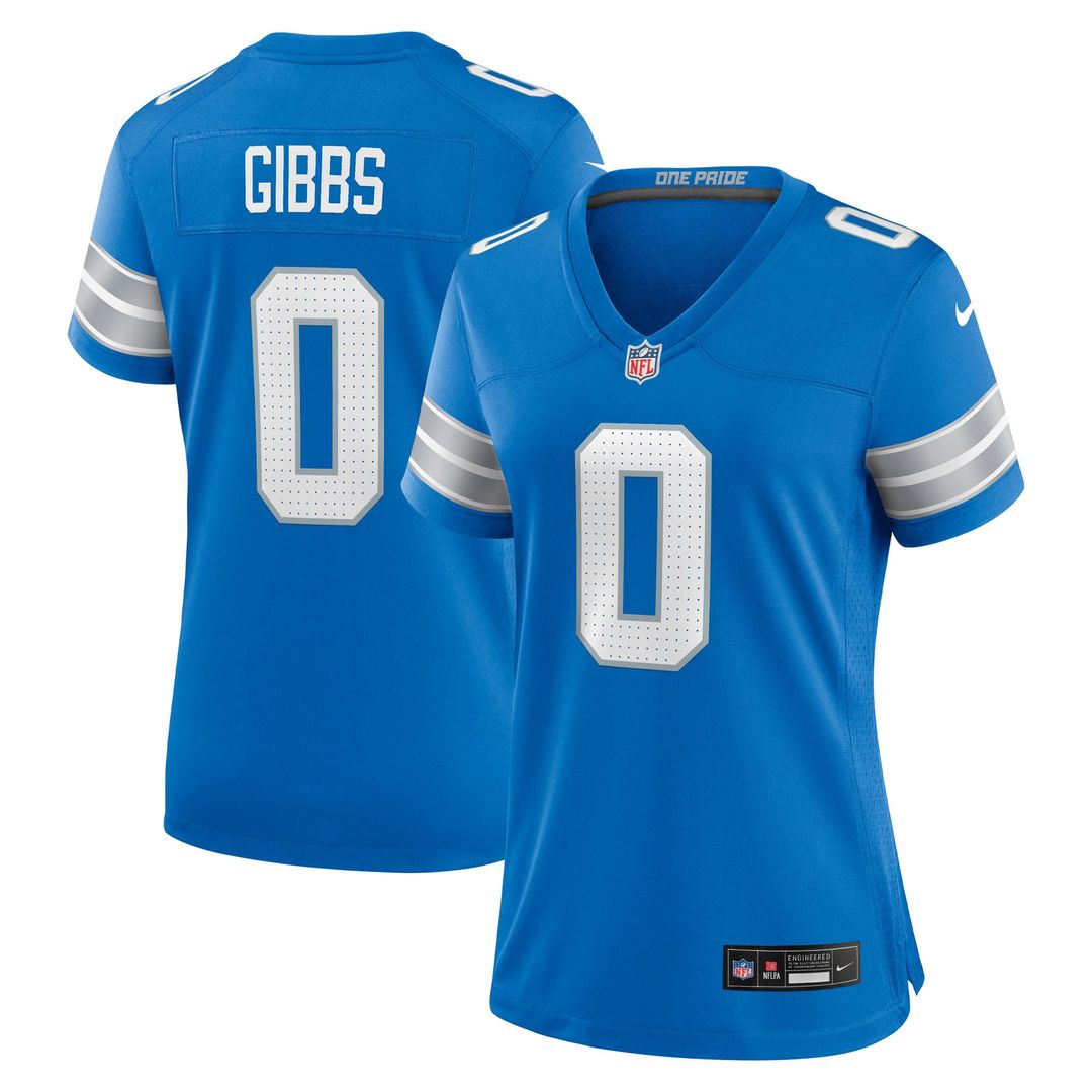 Jahmyr Gibbs Detroit Lions Women's 2nd Alternate Game Player Jersey - Black