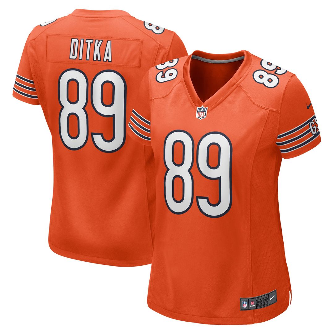 Mike Ditka Chicago Bears Women's Game Retired Player Jersey - Navy