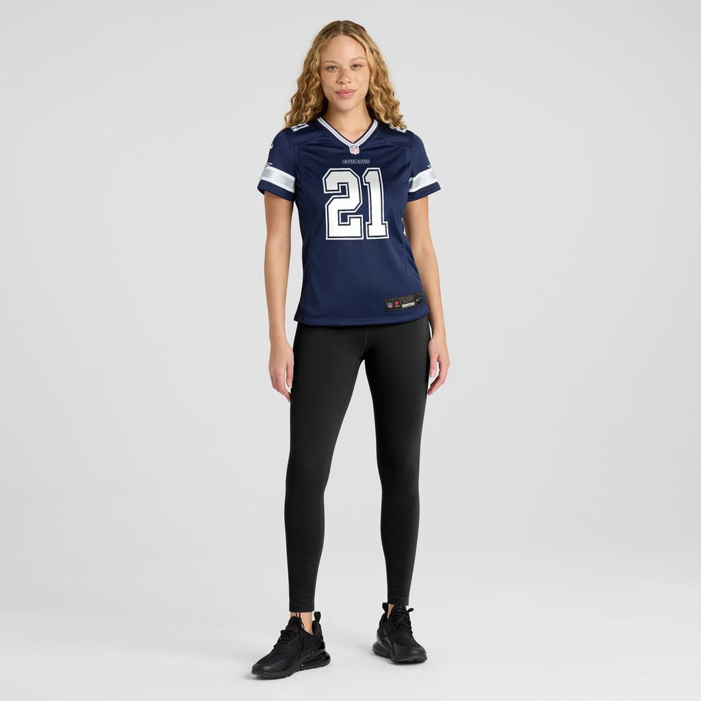 Deion Sanders Dallas Cowboys Women's Team Retired Player Game Jersey - Navy