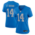Amon - Ra St. Brown Detroit Lions Women's Alternate Game Jersey - Blue