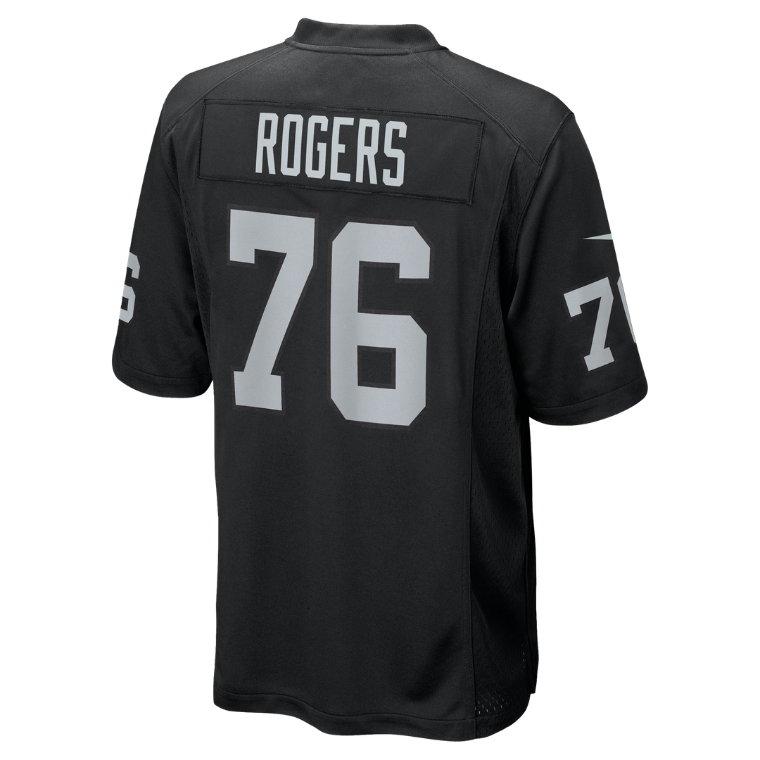 Caleb Rogers Las Vegas Raiders Team Game Jersey - Black