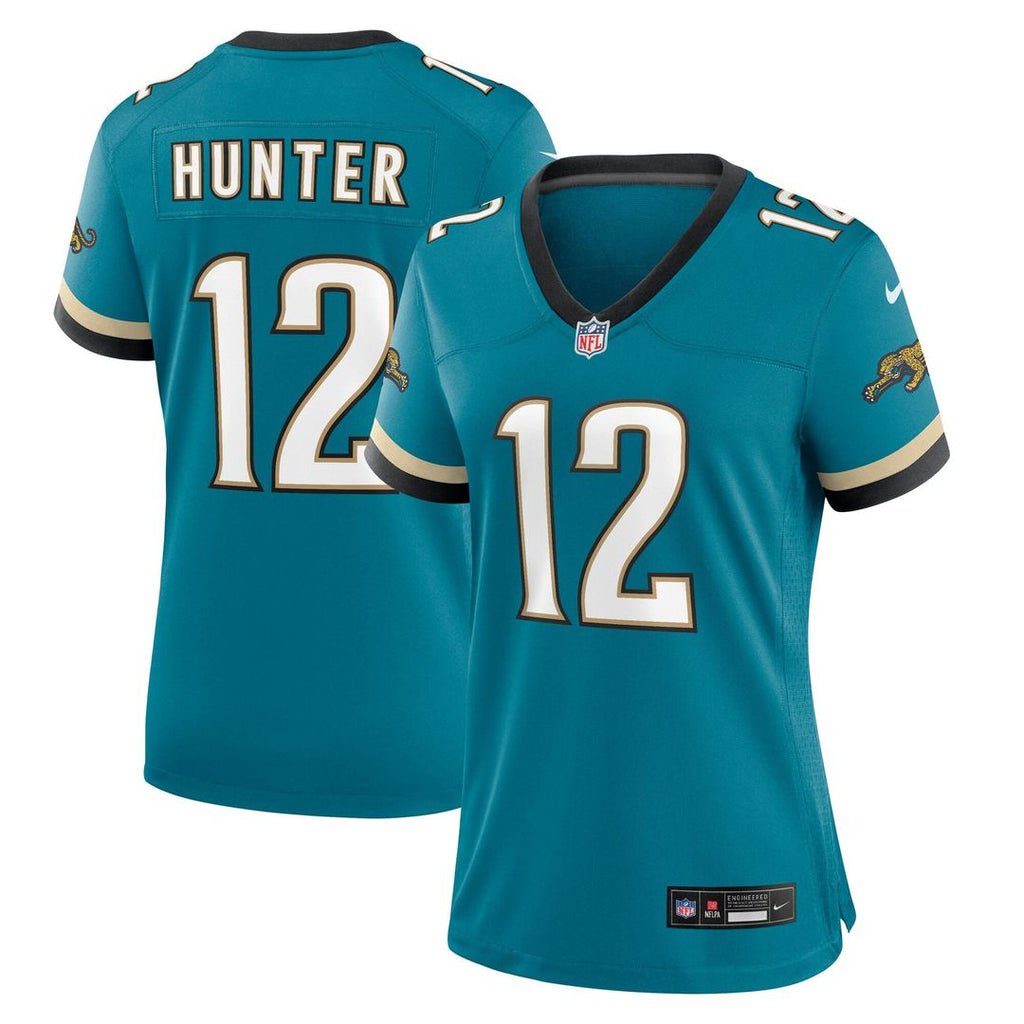 Travis Hunter Jacksonville Jaguars Women's Alternate 2 Prowler Throwback Game Jersey - Teal