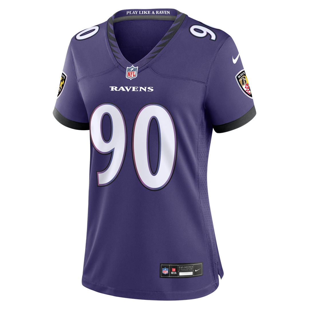 Aeneas Peebles Baltimore Ravens Women's Team Game Jersey - Purple