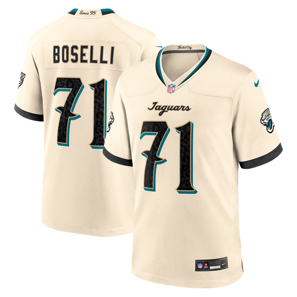 Tony Boselli Jacksonville Jaguars 2026 Rivalries Collection Game Jersey - Natural