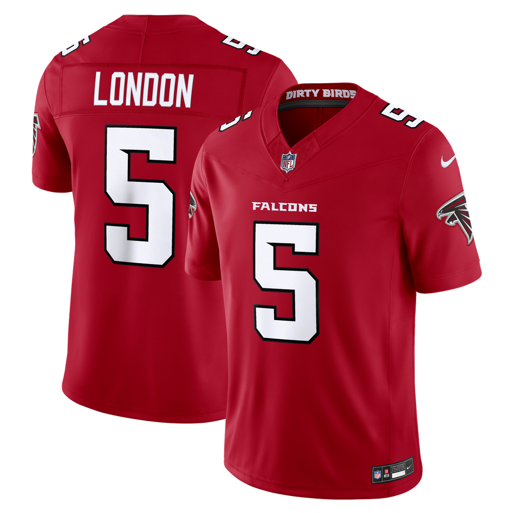 Drake London Atlanta Falcons Team Vapor F.U.S.E. Stitched Limited Jersey - Red