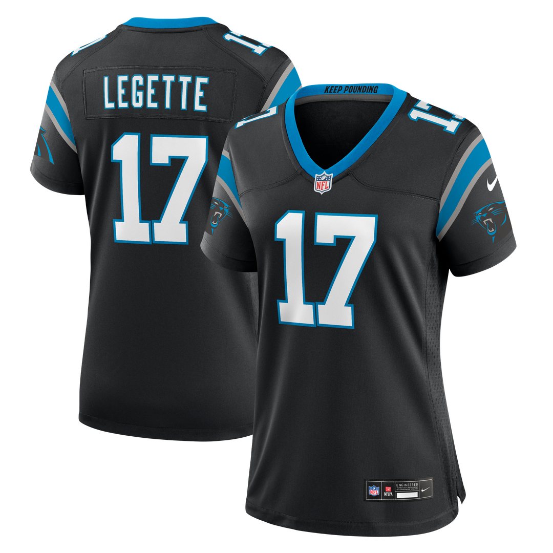 Xavier Legette Carolina Panthers Women's Game Jersey - Black