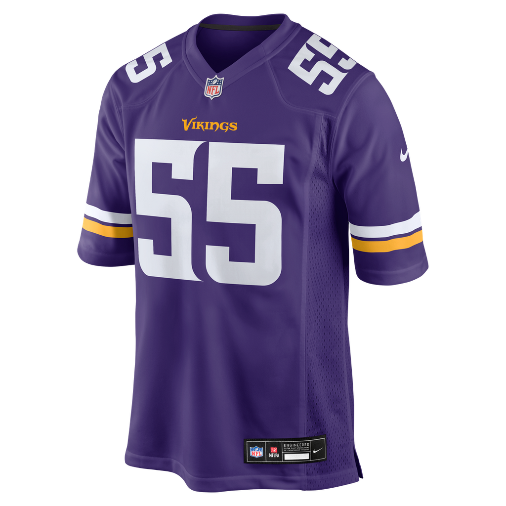 Eric Wilson Minnesota Vikings Team Game Jersey - Purple