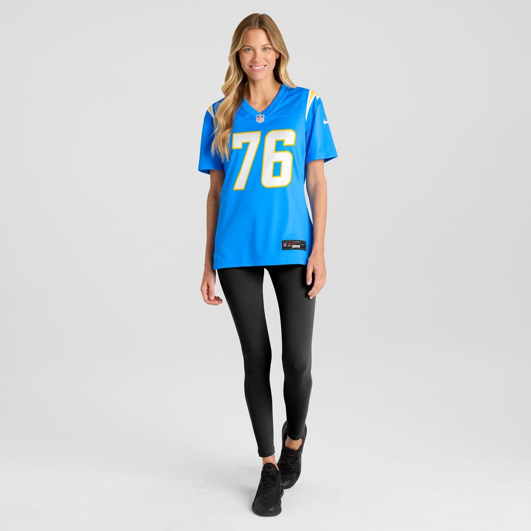 Joe Alt Los Angeles Chargers Women's Team Game Jersey - Powder Blue