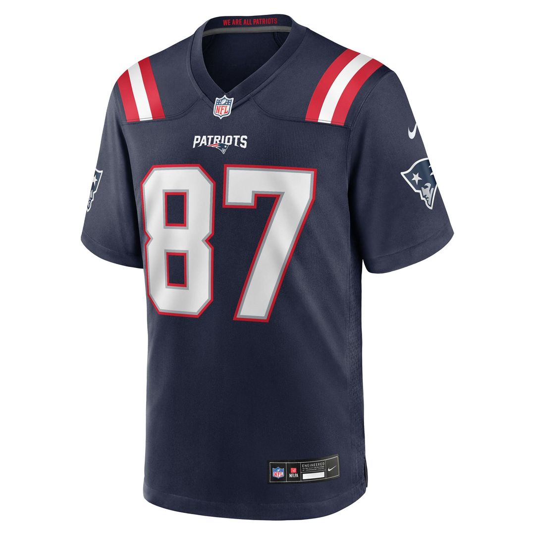 Rob Gronkowski New England Patriots Team Retired Player Game Jersey - Navy
